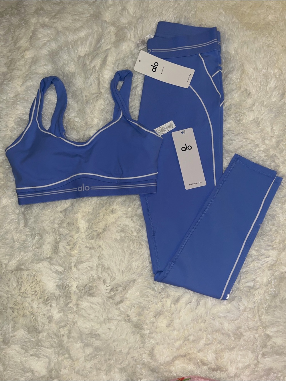 Alo Blue Athletic Set NWT